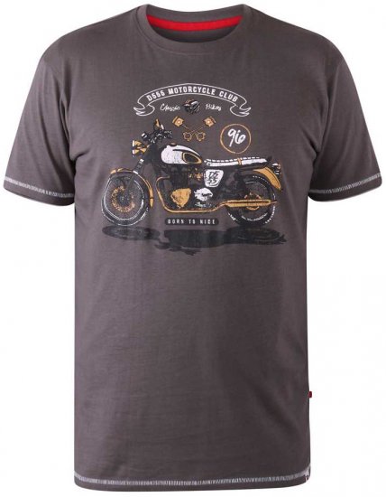 D555 BEXLEYHEATH Motorcycle Club T-Shirt - Majice Kratkih Rukava - Muške Majice Kratkih Rukava Veliki Brojevi 