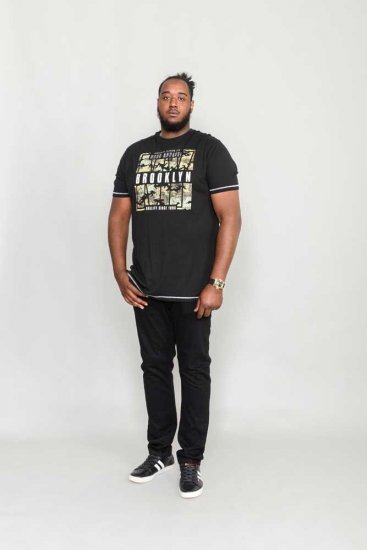 D555 BRICKET Camo Brooklyn T-Shirt - Majice Kratkih Rukava - Muške Majice Kratkih Rukava Veliki Brojevi 