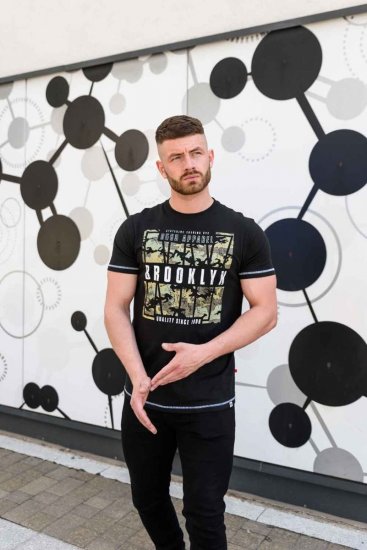 D555 BRICKET Camo Brooklyn T-Shirt - Majice Kratkih Rukava - Muške Majice Kratkih Rukava Veliki Brojevi 