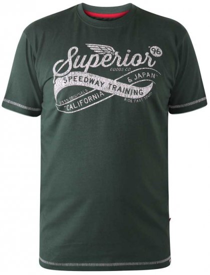 D555 WHITECHAPEL Superior Speedway T-Shirt - Majice Kratkih Rukava - Muške Majice Kratkih Rukava Veliki Brojevi 