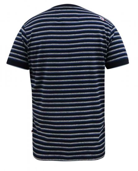 D555 Beamont Jacquard Stripe T-Shirt - Majice Kratkih Rukava - Muške Majice Kratkih Rukava Veliki Brojevi 