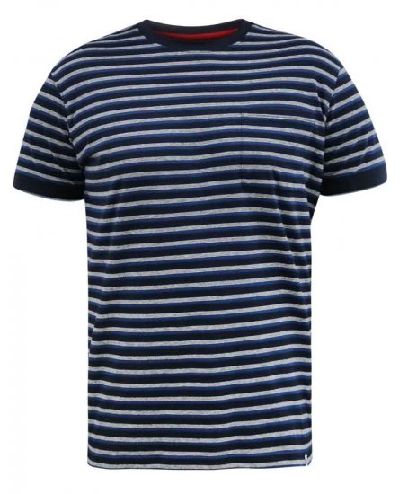 D555 Beamont Jacquard Stripe T-Shirt - Majice Kratkih Rukava - Muške Majice Kratkih Rukava Veliki Brojevi 