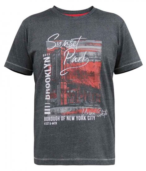 D555 Bramfield Sunset Park Brooklyn Printed T-Shirt - Majice Kratkih Rukava - Muške Majice Kratkih Rukava Veliki Brojevi 