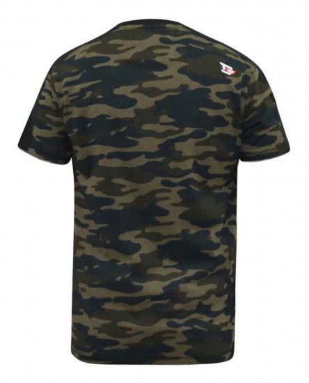 D555 Sullivan Ao Camo T-Shirt With Chest Print - Majice Kratkih Rukava - Muške Majice Kratkih Rukava Veliki Brojevi 