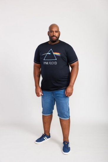 D555 Eclipse Official Pink Floyd Printed Crew Neck T-Shirt - Majice Kratkih Rukava - Muške Majice Kratkih Rukava Veliki Brojevi 