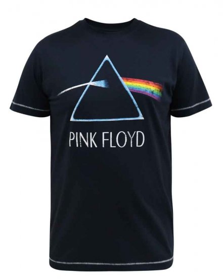 D555 Eclipse Official Pink Floyd Printed Crew Neck T-Shirt - Majice Kratkih Rukava - Muške Majice Kratkih Rukava Veliki Brojevi 