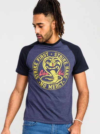 D555 Steeple Official Cobra Kai Printed T-Shirt - Majice Kratkih Rukava - Muške Majice Kratkih Rukava Veliki Brojevi 