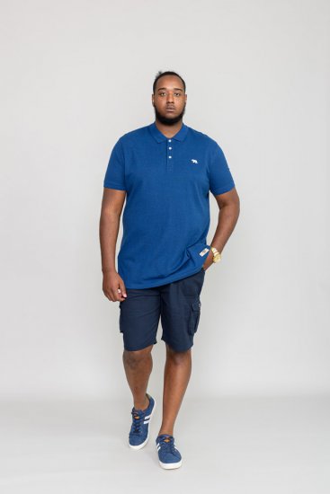 D555 WINCHESTER Blue Polo Shirt - Polo majice - Muške Polo Majice Veliki Brojevi