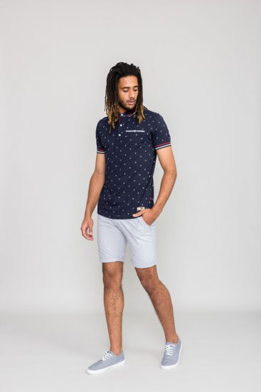 D555 SWINDON Print Polo Shirt - Polo majice - Muške Polo Majice Veliki Brojevi