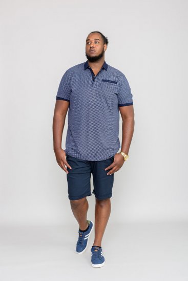D555 AXFORD Print Polo Shirt - Polo majice - Muške Polo Majice Veliki Brojevi