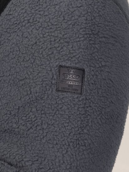 D555 Daly Quarter Zip Fleece Sweatshirt Crna/Siva - Puloveri & dukserice - Muške Puloveri & dukserice veliki brojevi
