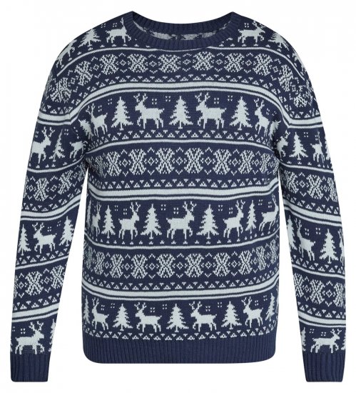 North Latitude 63144 Fjell Reindeer Knit Tamnoplava - Puloveri & dukserice - Muške Puloveri & dukserice veliki brojevi