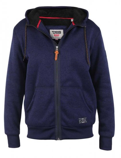 D555 Callington Hoodie With Sherpa Lining - Puloveri & dukserice - Muške Puloveri & dukserice veliki brojevi