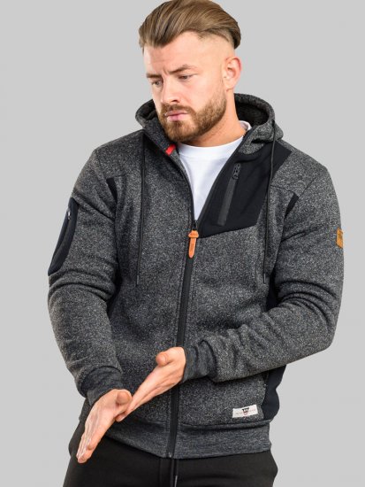 D555 Crofton Hoodie With Sherpa Lining - Puloveri & dukserice - Muške Puloveri & dukserice veliki brojevi