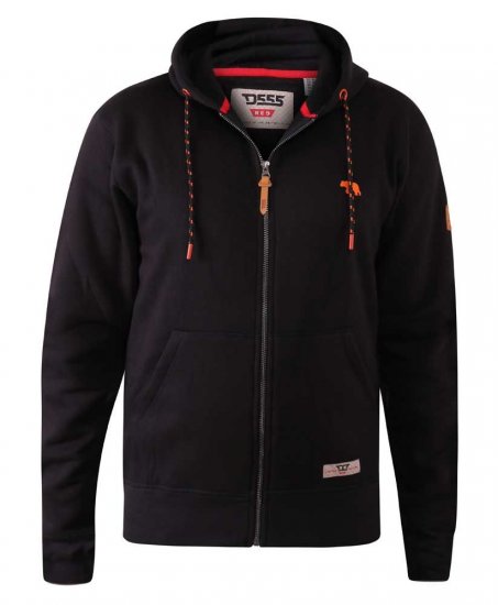 D555 Marble Full Zip Hoodie Black - Puloveri & dukserice - Muške Puloveri & dukserice veliki brojevi