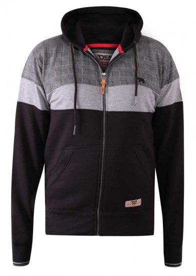 D555 Kipling Full Zip Hoodie Black - Puloveri & dukserice - Muške Puloveri & dukserice veliki brojevi