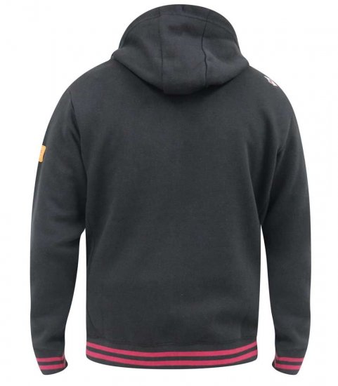 D555 Patrick Full Zip Hoody With 'Motorcycle' Chest Print - Puloveri & dukserice - Muške Puloveri & dukserice veliki brojevi