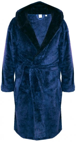 D555 Newquay Bathrobe Navy - Donje rublje & kupaće hlače - muške donje rublje veliki brojevi