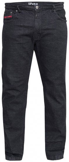 Duke Balfour Relaxed Comfort Fit Stretch Jeans With Elasticated Waist Black - Traperice & hlače - Muške Traperice i Hlače Veliki Brojevi