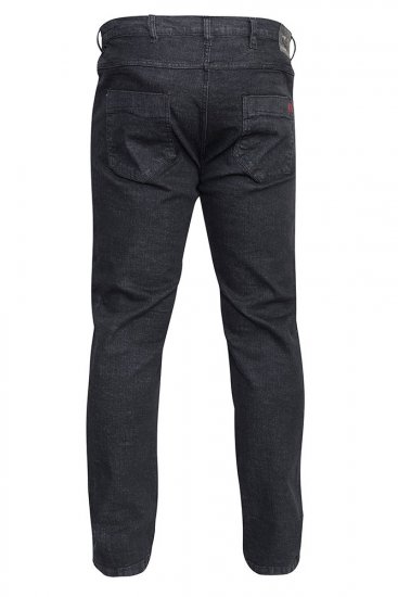 Duke Balfour Relaxed Comfort Fit Stretch Jeans With Elasticated Waist Black - Traperice & hlače - Muške Traperice i Hlače Veliki Brojevi