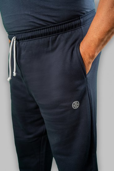 20 Nodi Ponente Long Leg Sports Pants in Combed Fleece Cotton Navy - Sportske hlače & kratke - Muške Trenirke Veliki Brojevi