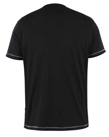 D555 SPIRIT Christmas Spirit Printed T-Shirt Black - Majice Kratkih Rukava - Muške Majice Kratkih Rukava Veliki Brojevi 