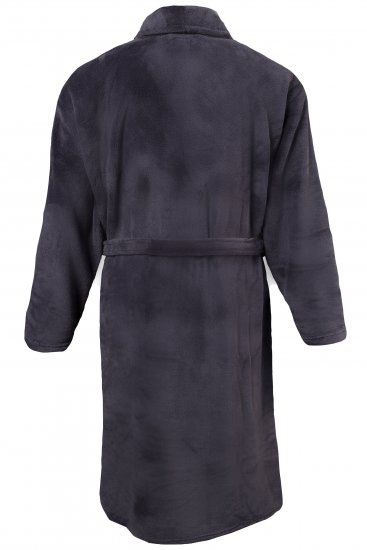 JP1880 Bathrobe with Spacious Patch Pockets Grey - Donje rublje & kupaće hlače - muške donje rublje veliki brojevi