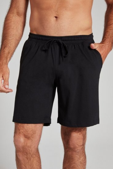 JP1880 Shorts Elastic Waistband Black - Sportske hlače & kratke - Muške Trenirke Veliki Brojevi