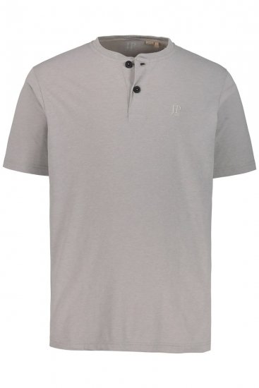 JP1880 708420 Majica Henley 2 komada Siva melanž - Majice Kratkih Rukava - Muške Majice Kratkih Rukava Veliki Brojevi 