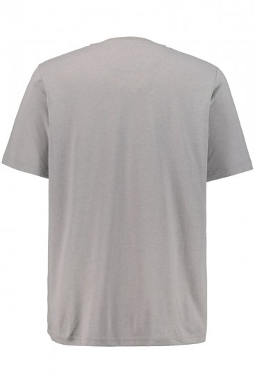 JP1880 708420 Majica Henley 2 komada Siva melanž - Majice Kratkih Rukava - Muške Majice Kratkih Rukava Veliki Brojevi 