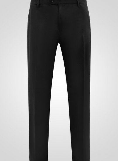 D555 Ted 4 Way Stretch Tailored Trouser Crna - Odijela - Muška Odijela Veliki Brojevi
