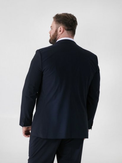 D555 Ted 4 Way Stretch Tailored Suit Jacket Tamnoplava - Odijela - Muška Odijela Veliki Brojevi