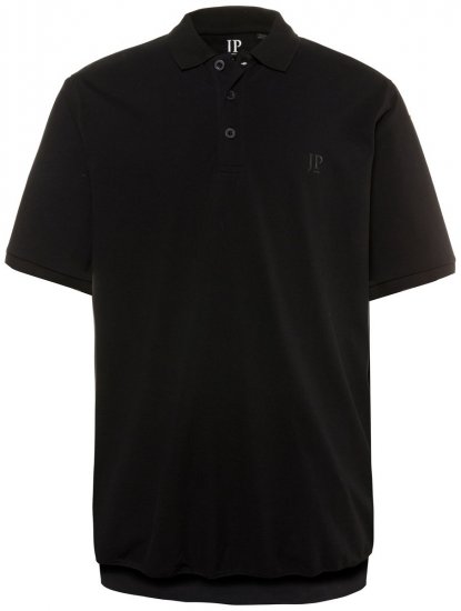 JP1880 712617 Polo majica s krojem za trbuh Crna - Polo majice - Muške Polo Majice Veliki Brojevi