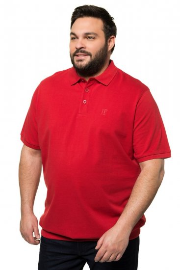 JP1880 712617 Polo majica s krojem za trbuh Čili crvena - Polo majice - Muške Polo Majice Veliki Brojevi