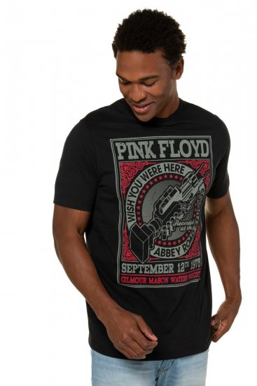 JP1880 Pink Floyd Retro Graphic Comfort Fit Band T-Shirt Black - Majice Kratkih Rukava - Muške Majice Kratkih Rukava Veliki Brojevi 