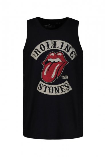 JP1880 Rolling Stones Graphic Band Tank Top Black - Majice Kratkih Rukava - Muške Majice Kratkih Rukava Veliki Brojevi 
