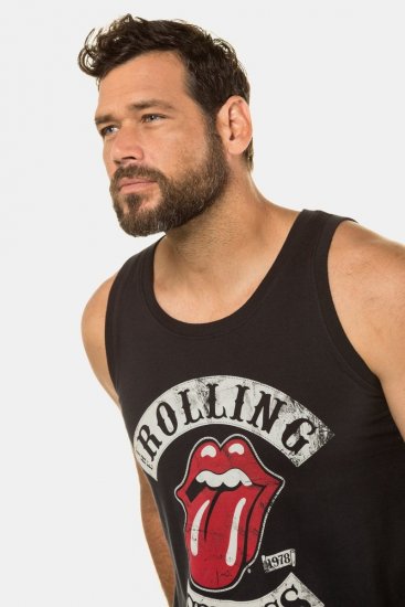 JP1880 Rolling Stones Graphic Band Tank Top Black - Majice Kratkih Rukava - Muške Majice Kratkih Rukava Veliki Brojevi 