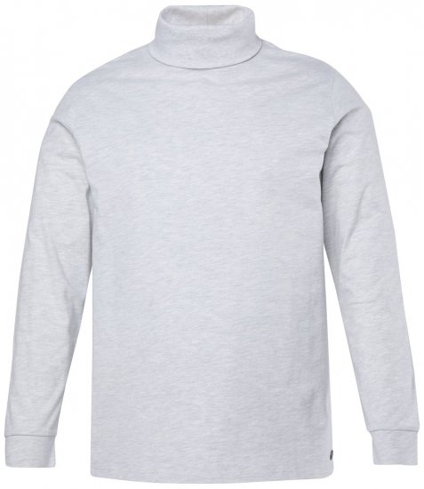 JP1880 723303 Majica dugih rukava s dolčevitom Prirodna melange TALL - TALL T-shirts - Majice za Visoke Muškarce