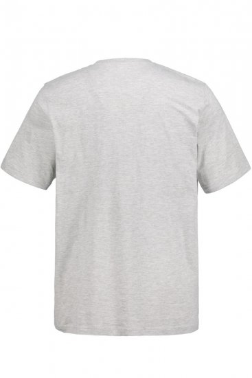 JP1880 726695 Majica Henley Siva melanž - Majice Kratkih Rukava - Muške Majice Kratkih Rukava Veliki Brojevi 