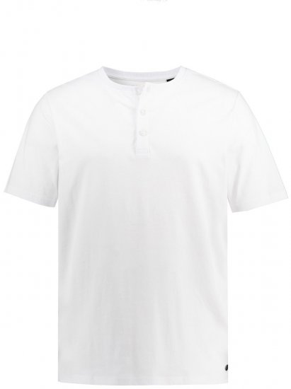 JP1880 726695 Majica Henley Bijela - Majice Kratkih Rukava - Muške Majice Kratkih Rukava Veliki Brojevi 