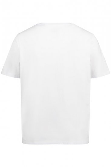 JP1880 726695 Majica Henley Bijela - Majice Kratkih Rukava - Muške Majice Kratkih Rukava Veliki Brojevi 