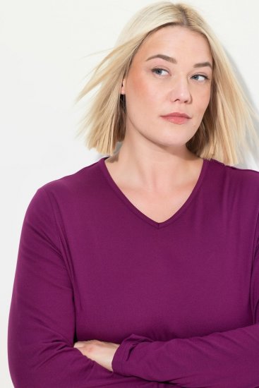 Ulla Popken 751623 Brzosušeća skijaška majica Ružičasta - Skijaška odjeća - 