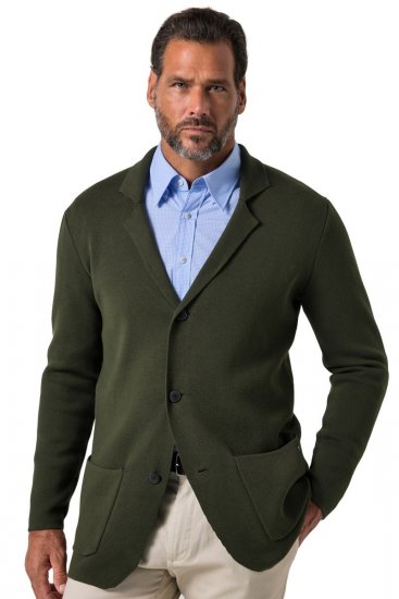 JP1880 Milano Flexnamic Pleteni sako Tamno maslinasta - Odijela - Muška Odijela Veliki Brojevi