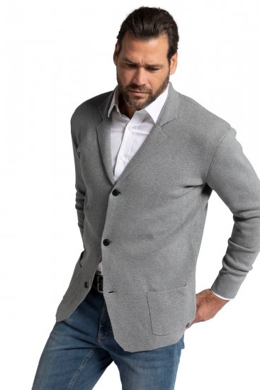 JP1880 Milano Flexnamic Pleteni sako Siva melanž - Odijela - Muška Odijela Veliki Brojevi