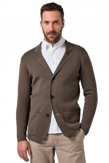 JP1880 Milano Flexnamic Pleteni sako Khaki smeđa - Odijela - Muška Odijela Veliki Brojevi
