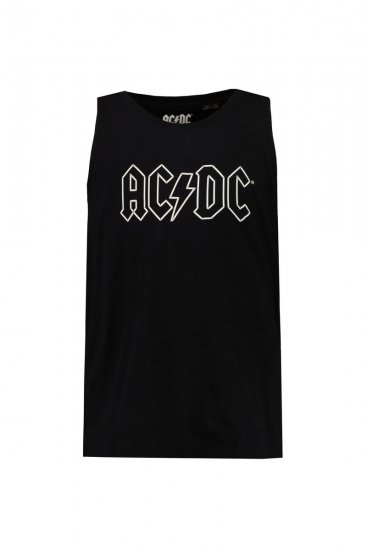 JP1880 AC/DC Graphic Comfort Fit Band Tank Top Black - Majice Kratkih Rukava - Muške Majice Kratkih Rukava Veliki Brojevi 
