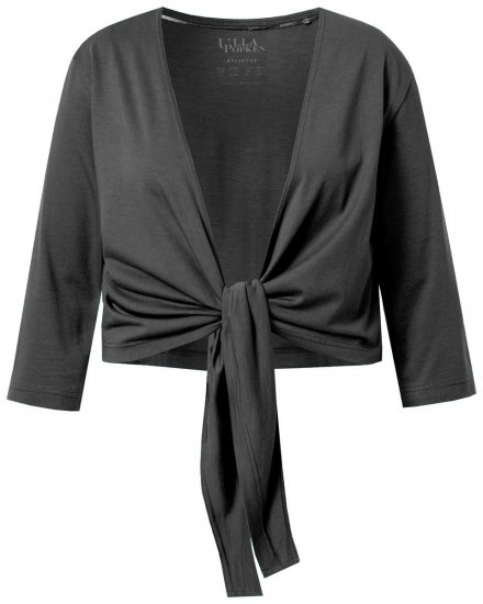 Ulla Popken 794514 Bolero od džersija za vezanje Antracit - Bolera - 