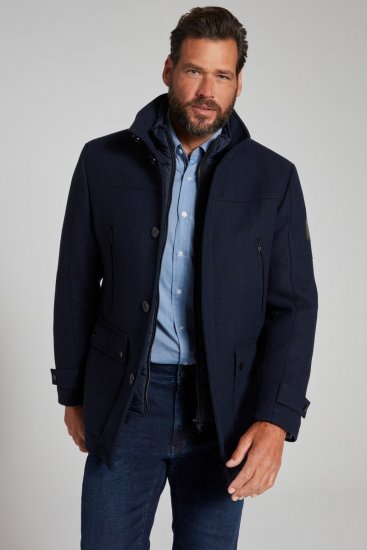 JP1880 Jacket Water-repellent Herringbone Insert Navy - Jakne - Muške Jakne Veliki Brojevi