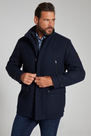 JP1880 Jacket Water-repellent Herringbone Insert Navy - Jakne - Muške Jakne Veliki Brojevi