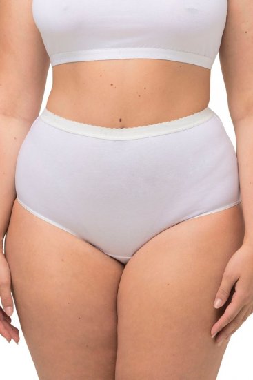 Ulla Popken 795269 Gaćice visokog struka 3 kom Bijela - Gaćice - 